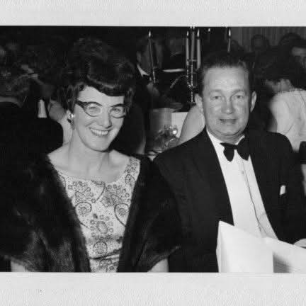 Lou's grandparents at a formal event